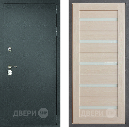 Входная металлическая Дверь Дверной континент Рубикон Серебро Дизайн ФЛ-47 Капучино в Дмитрове