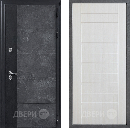 Входная металлическая Дверь Дверной континент ДК-15 Бетон ТЕРМО ФЛ-70 Лиственница белая в Дмитрове