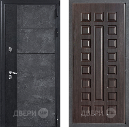 Дверь Дверной континент ДК-15 Бетон ТЕРМО ФЛ-183 Венге в Дмитрове