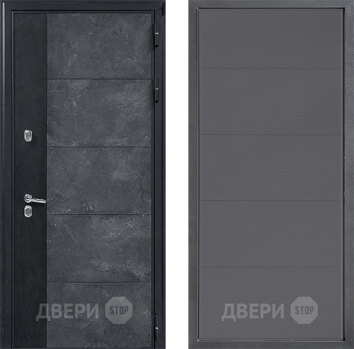 Входная металлическая Дверь Дверной континент ДК-15 Бетон ТЕРМО ФЛ-649 Графит софт в Дмитрове