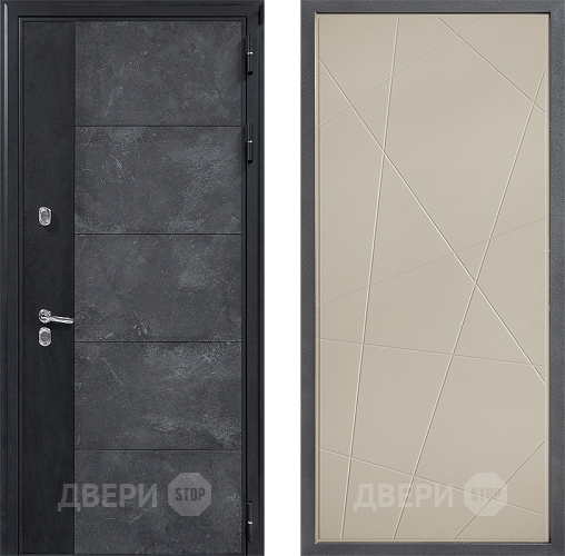 Входная металлическая Дверь Дверной континент ДК-15 Бетон ТЕРМО ФЛ-655 Капучино в Дмитрове