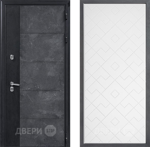 Дверь Дверной континент ДК-15 Бетон ТЕРМО ФЛ-Тиффани Белый софт в Дмитрове