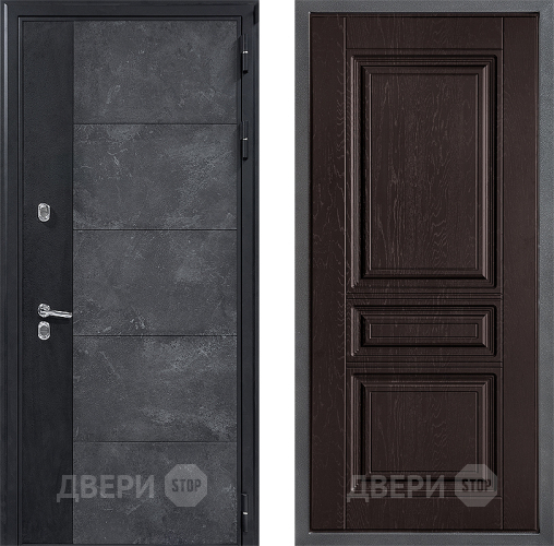 Дверь Дверной континент ДК-15 Бетон ТЕРМО ФЛ-243 Дуб шоколадный в Дмитрове