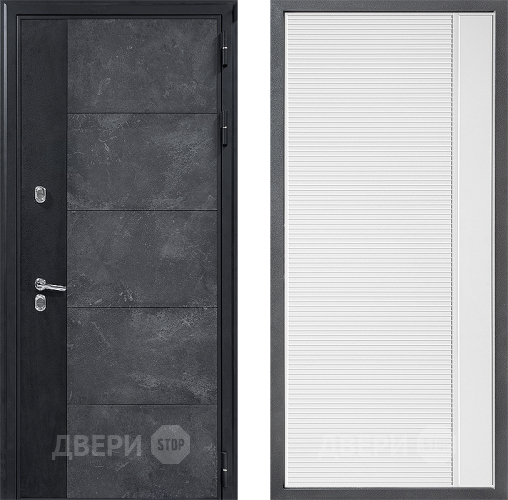 Дверь Дверной континент ДК-15 Бетон ТЕРМО ФЛ-757 Белое Стекло Софт милк в Дмитрове