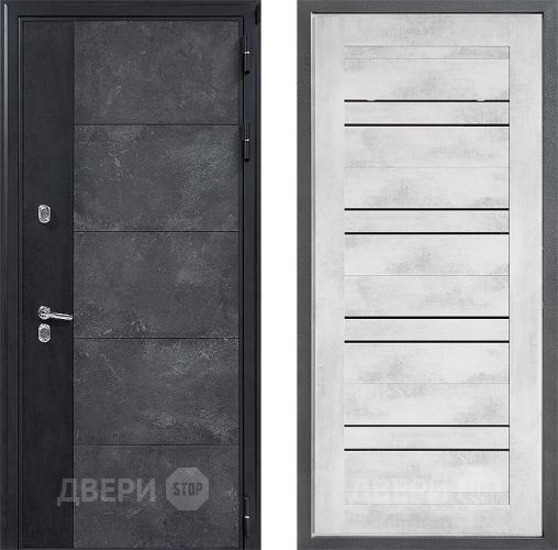 Входная металлическая Дверь Дверной континент ДК-15 Бетон ТЕРМО ФЛ-49 Бетон снежный в Дмитрове