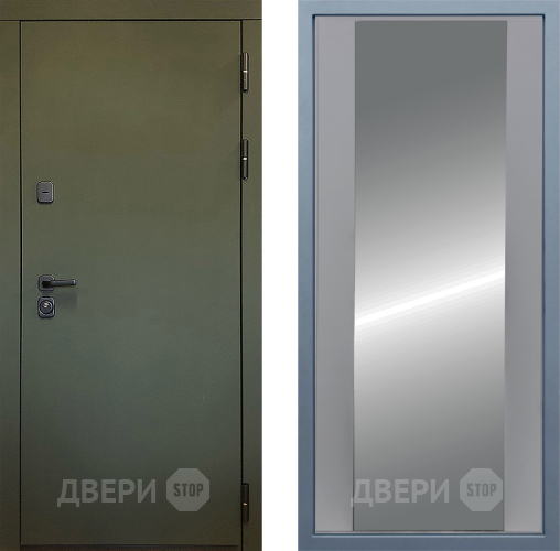 Входная металлическая Дверь Дива МД-61 Д-15 Зеркало Силк Маус в Дмитрове