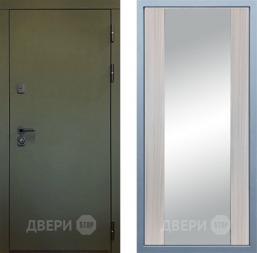 Дверь Дива МД-61 Д-15 Зеркало Сандал белый в Дмитрове