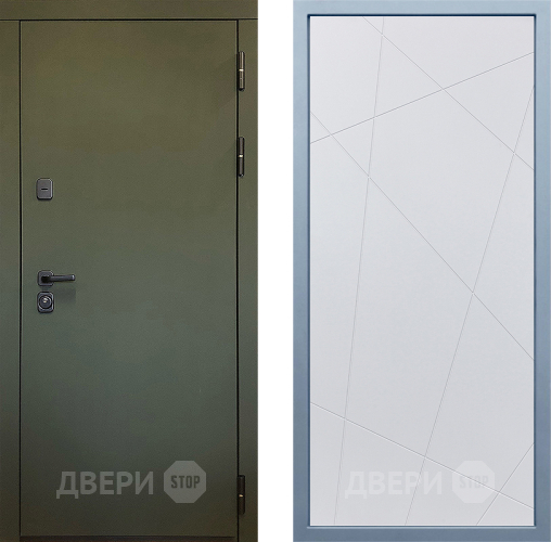 Входная металлическая Дверь Дива МД-61 Д-11 Белый в Дмитрове