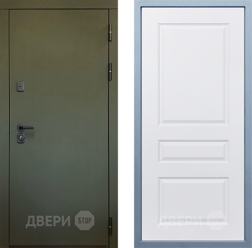 Входная металлическая Дверь Дива МД-61 Д-13 Белый в Дмитрове