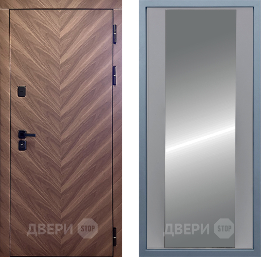 Входная металлическая Дверь Дива МД-98 Д-15 Зеркало Силк Маус в Дмитрове