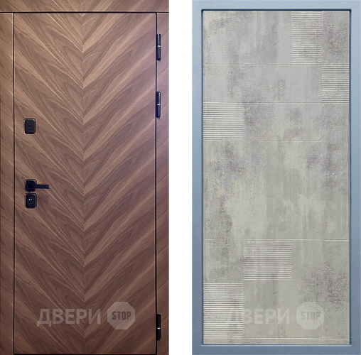 Входная металлическая Дверь Дива МД-98 Д-4 Бетон темный в Дмитрове