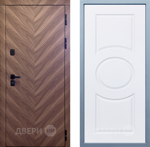 Входная металлическая Дверь Дива МД-98 Д-8 Белый в Дмитрове