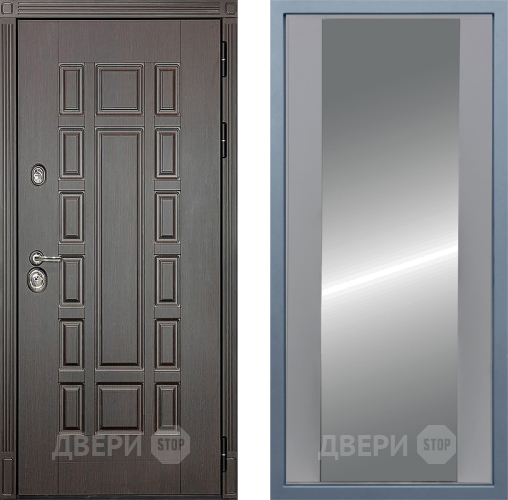 Входная металлическая Дверь Дива МД-38 Д-15 Зеркало Силк Маус в Дмитрове