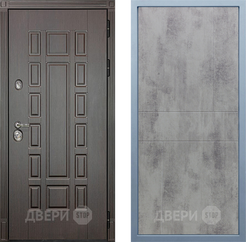 Входная металлическая Дверь Дива МД-38 М-1 Бетон темный в Дмитрове