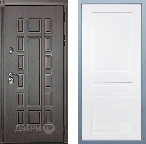 Входная металлическая Дверь Дива МД-38 Н-13 Белый в Дмитрове