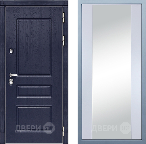 Входная металлическая Дверь Дива МД-45 Д-15 Зеркало Белый в Дмитрове