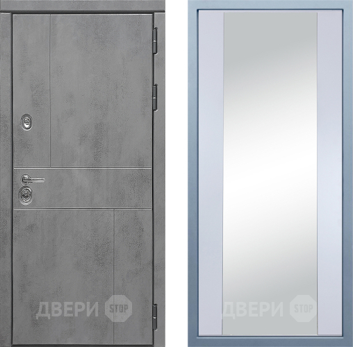 Входная металлическая Дверь Дива МД-48 Д-15 Зеркало Белый в Дмитрове