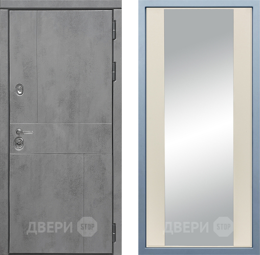 Входная металлическая Дверь Дива МД-48 Д-15 Зеркало Шампань в Дмитрове