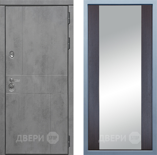 Входная металлическая Дверь Дива МД-48 Д-15 Зеркало Венге в Дмитрове