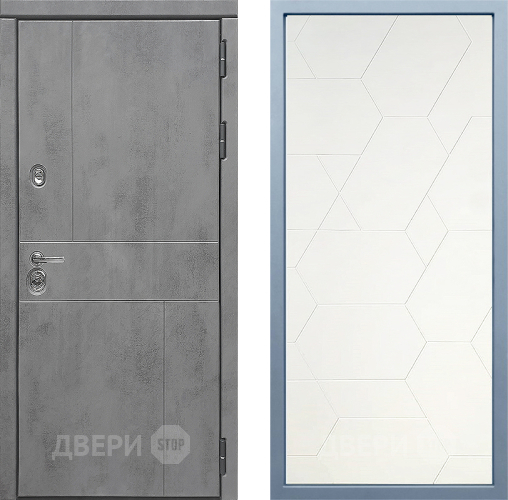 Входная металлическая Дверь Дива МД-48 М-16 Белый в Дмитрове
