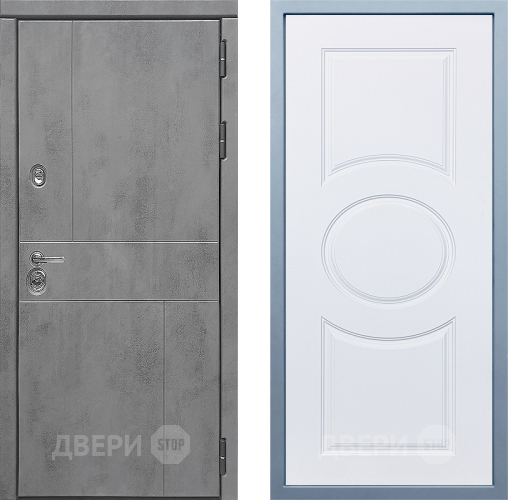 Входная металлическая Дверь Дива МД-48 М-30 Белый в Дмитрове