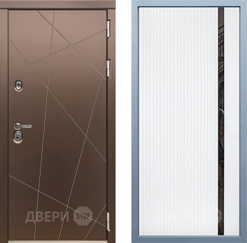 Входная металлическая Дверь Дива МД-50 МХ-46 Белый матовый в Дмитрове