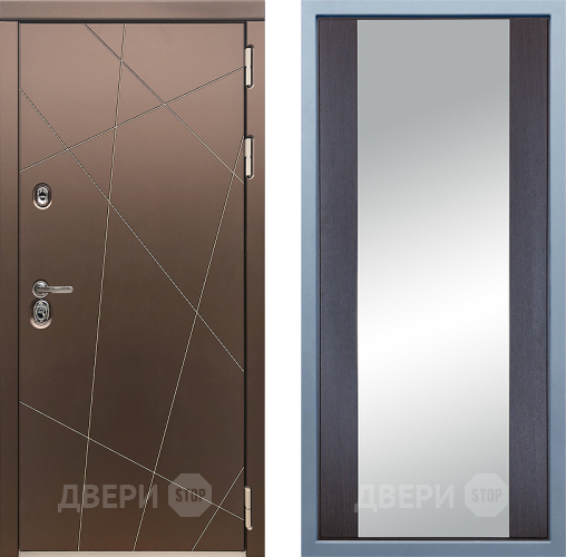 Входная металлическая Дверь Дива МД-50 Д-15 Зеркало Венге в Дмитрове