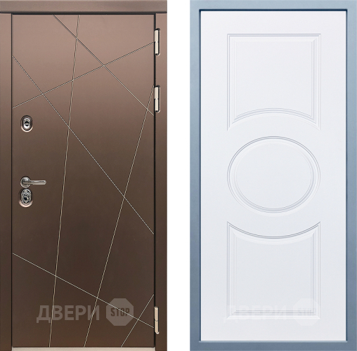 Входная металлическая Дверь Дива МД-50 Д-8 Белый в Дмитрове