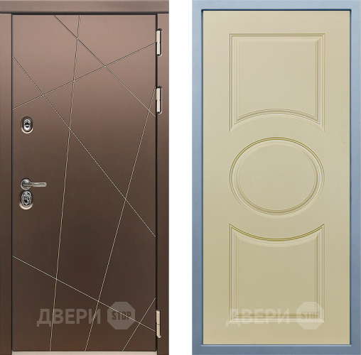 Входная металлическая Дверь Дива МД-50 Д-8 Шампань в Дмитрове