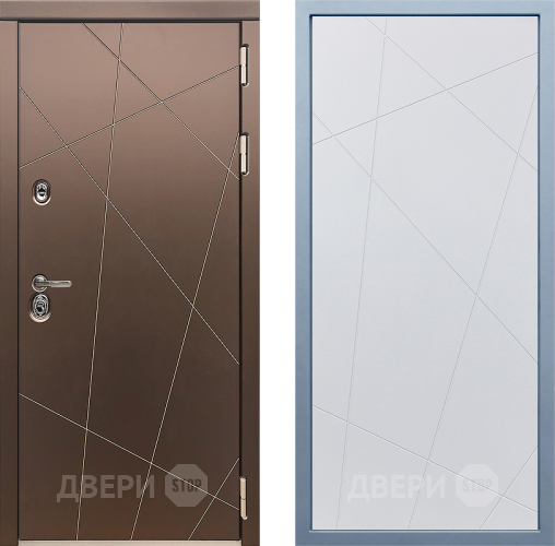 Входная металлическая Дверь Дива МД-50 Д-11 Белый в Дмитрове