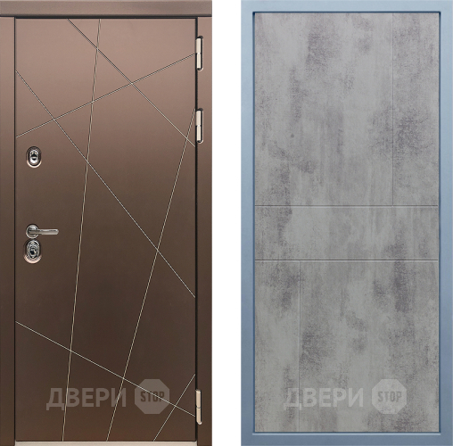 Входная металлическая Дверь Дива МД-50 М-1 Бетон темный в Дмитрове