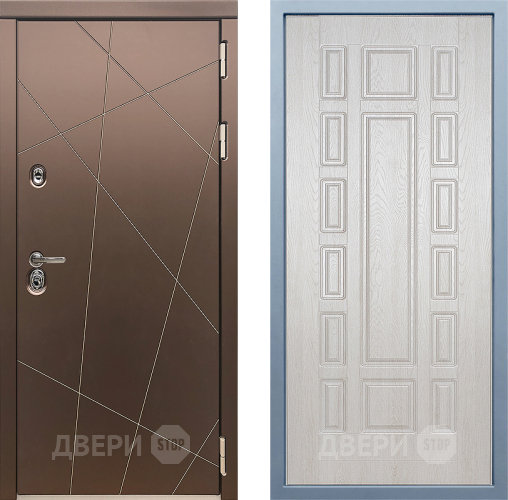 Входная металлическая Дверь Дива МД-50 М-2 Дуб филадельфия крем в Дмитрове
