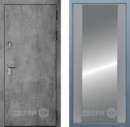Входная металлическая Дверь Дива МД-51 Д-15 Зеркало Силк Маус в Дмитрове
