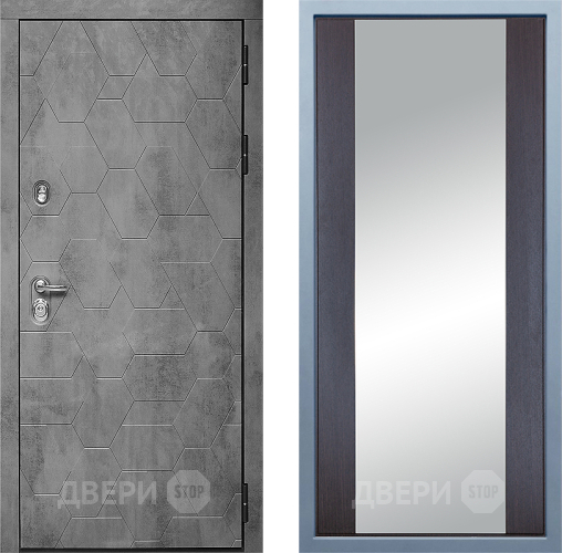 Входная металлическая Дверь Дива МД-51 Д-15 Зеркало Венге в Дмитрове