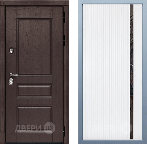 Входная металлическая Дверь Дива МД-90 МХ-46 Белый матовый в Дмитрове