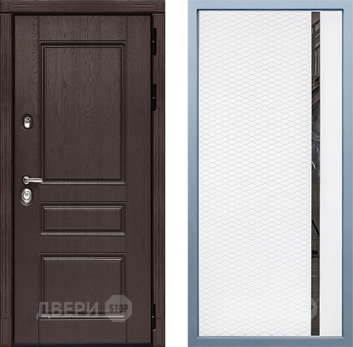 Входная металлическая Дверь Дива МД-90 МХ-47 Белый матовый в Дмитрове