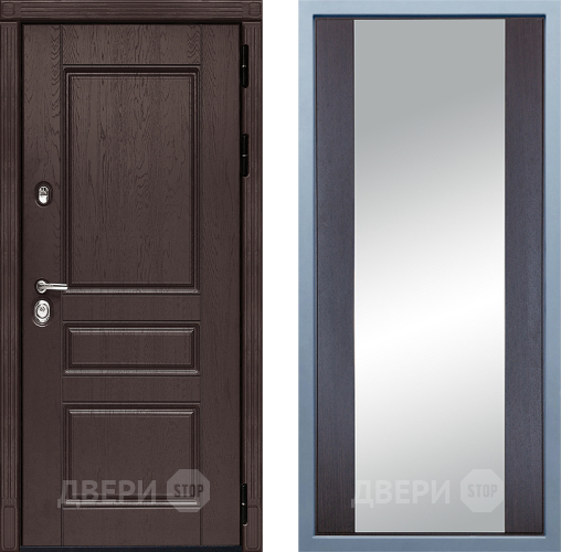 Входная металлическая Дверь Дива МД-90 Д-15 Зеркало Венге в Дмитрове
