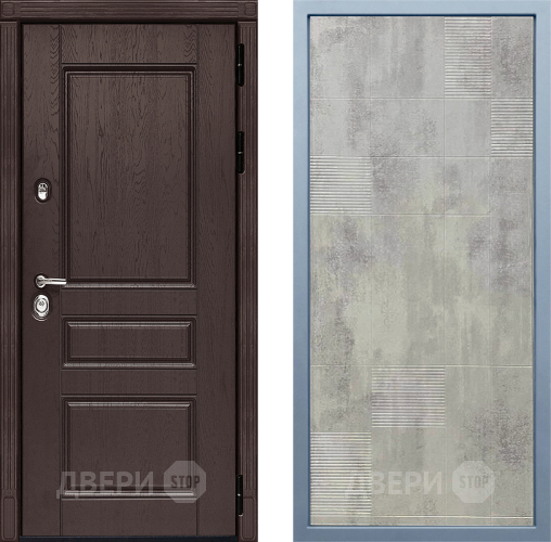 Входная металлическая Дверь Дива МД-90 Д-4 Бетон темный в Дмитрове