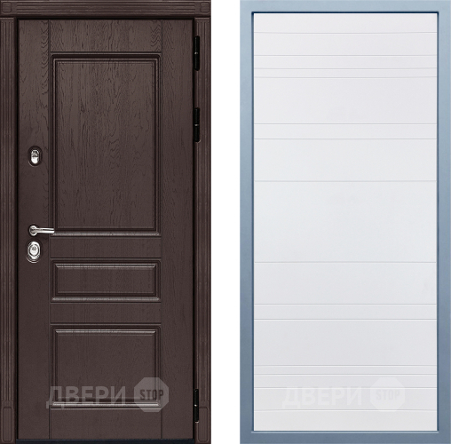 Входная металлическая Дверь Дива МД-90 Д-5 Белый в Дмитрове