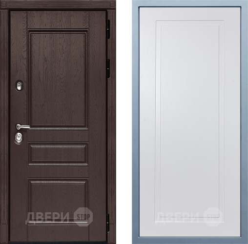 Входная металлическая Дверь Дива МД-90 Н-10 Белый в Дмитрове