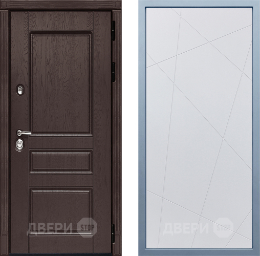 Входная металлическая Дверь Дива МД-90 Д-11 Белый в Дмитрове