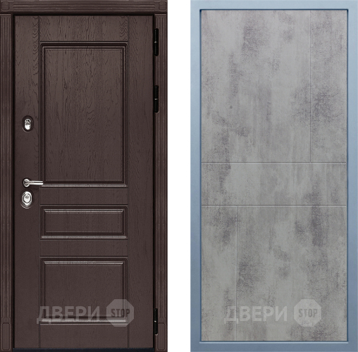 Входная металлическая Дверь Дива МД-90 М-1 Бетон темный в Дмитрове
