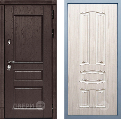 Входная металлическая Дверь Дива МД-90 М-3 Сандал белый в Дмитрове