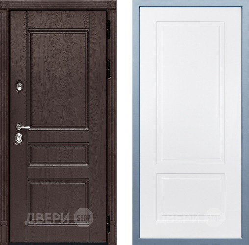 Входная металлическая Дверь Дива МД-90 Н-7 Белый в Дмитрове