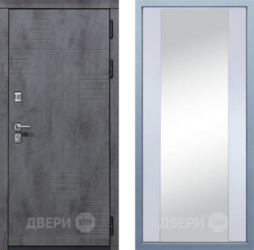 Дверь Дива МД-35 Д-15 Зеркало Белый в Дмитрове