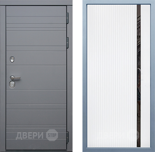 Входная металлическая Дверь Дива МД-39 МХ-46 Белый матовый в Дмитрове