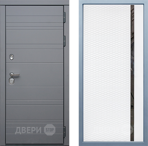 Входная металлическая Дверь Дива МД-39 МХ-47 Белый матовый в Дмитрове