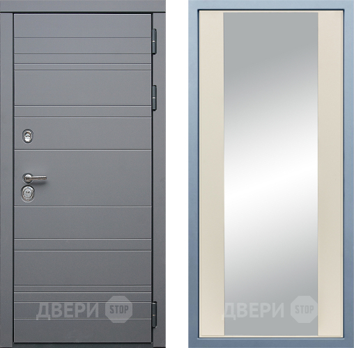 Входная металлическая Дверь Дива МД-39 Д-15 Зеркало Шампань в Дмитрове
