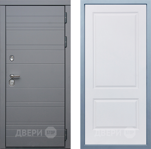Входная металлическая Дверь Дива МД-39 Д-7 Белый в Дмитрове