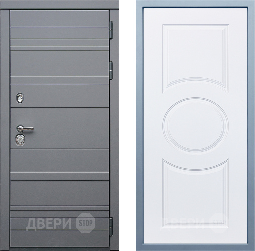 Входная металлическая Дверь Дива МД-39 Д-8 Белый в Дмитрове